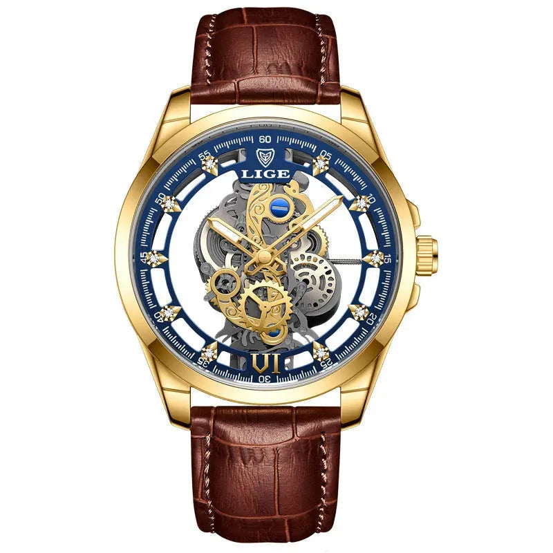 Men's Hollow Waterproof Quartz Watch - Bellarte Enchanté Men's Hollow Waterproof Quartz Watch
